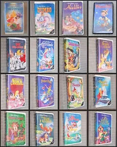 RARE Set of 16 Disney Black Diamond Collection VHS Walt Disney Banned Cover - Picture 1 of 8