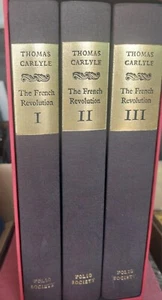 The French Revolution - Thomas Carlyle - Folio Society Book Set 3 Volumes 1989 - Picture 1 of 8