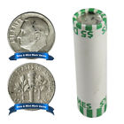 Roll of 50 - $5 Face Value Full Dates 90% Silver Roosevelt Dimes