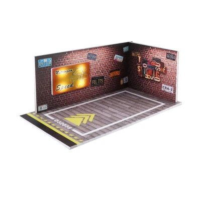 1:32 Scale Car Garage Model Parking Lot Background LED Lighting Scenery Model - Image 1 of 2
