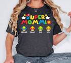 T-shirt personnalisation Super Mommio, chemise assortie Super Mom