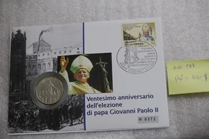 🧠🇻🇦 VATICAN COIN COVER JPII SILVER 1997 1000 LIRE B58 #8 - Picture 1 of 5