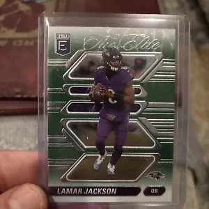 2024 Panini Donruss Elite - The Elite Green #10 Lamar Jackson - Picture 1 of 2