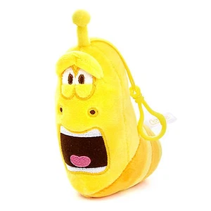 Cute Korea TV Character Larva Doll Bag Charm Car Deco Keychain Key Ring Yellow - Picture 1 of 3