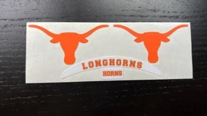 Texas Longhorns "White Bumpers" Mini Football Helm Aufkleber Set - Bild 1 von 1