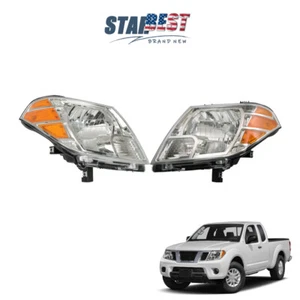 Left&Right Side Headlamps Headlight For Nissan Frontier 2009-2020 Clear Halogen - Picture 1 of 11
