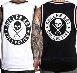 Sullen BOH Jersey SCM3181 New Premium Tattoo Skull Tank Top For Men | 2 Colors - Picture 1 of 16