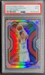 Aleksej Pokusevski 2020 Panini Prizm Silver #264 Hornets Rookie RC PSA 9 - Picture 1 of 2