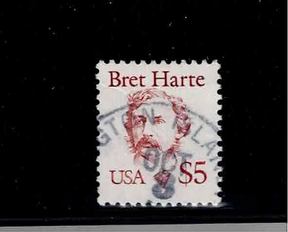US Scott #2196, Single 1986 Harte $5 FVF Used - Image 1 of 1