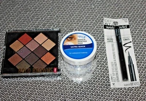 BLACK RADIANCE BOLD BROWNS + EYELINER C875B & ANDREA EYEQS ULTRA QUICK LOT 3 - Picture 1 of 2