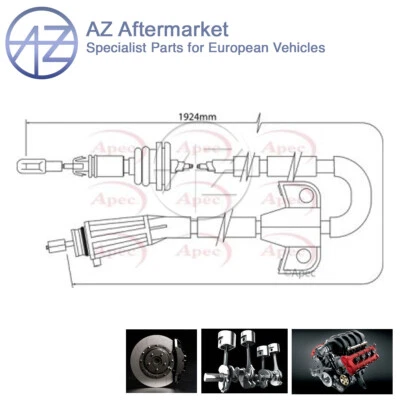 Cable de freno de mano trasero para Volvo S60 2000-2004 2.0 2.4 D 2.5 AZ 9173146 Foto 1 de 2