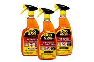 Goo Gone Pro-Power Heavy Duty Adhesive Remover Spray Citrus Scent, 24 oz 3 Pack - Picture 1 of 5
