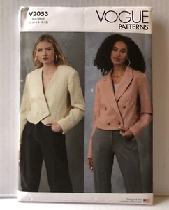 Vogue Pattern V2053 Misses Jacket Sewing Pattern Sizes 4-12 New Uncut. - Picture 1 of 2