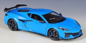 Welly 1:24 2023 Corvette Z06 Diecast Model Racing Car NEW IN BOX Blue - Picture 1 of 3