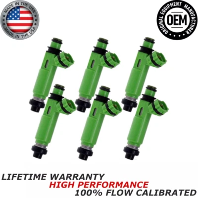 NUEVO x6 OEM DENSO INYECTORES DE COMBUSTIBLE PARA 1998-2003 Mitsubishi Montero Sport 3.0L Foto 1 de 4