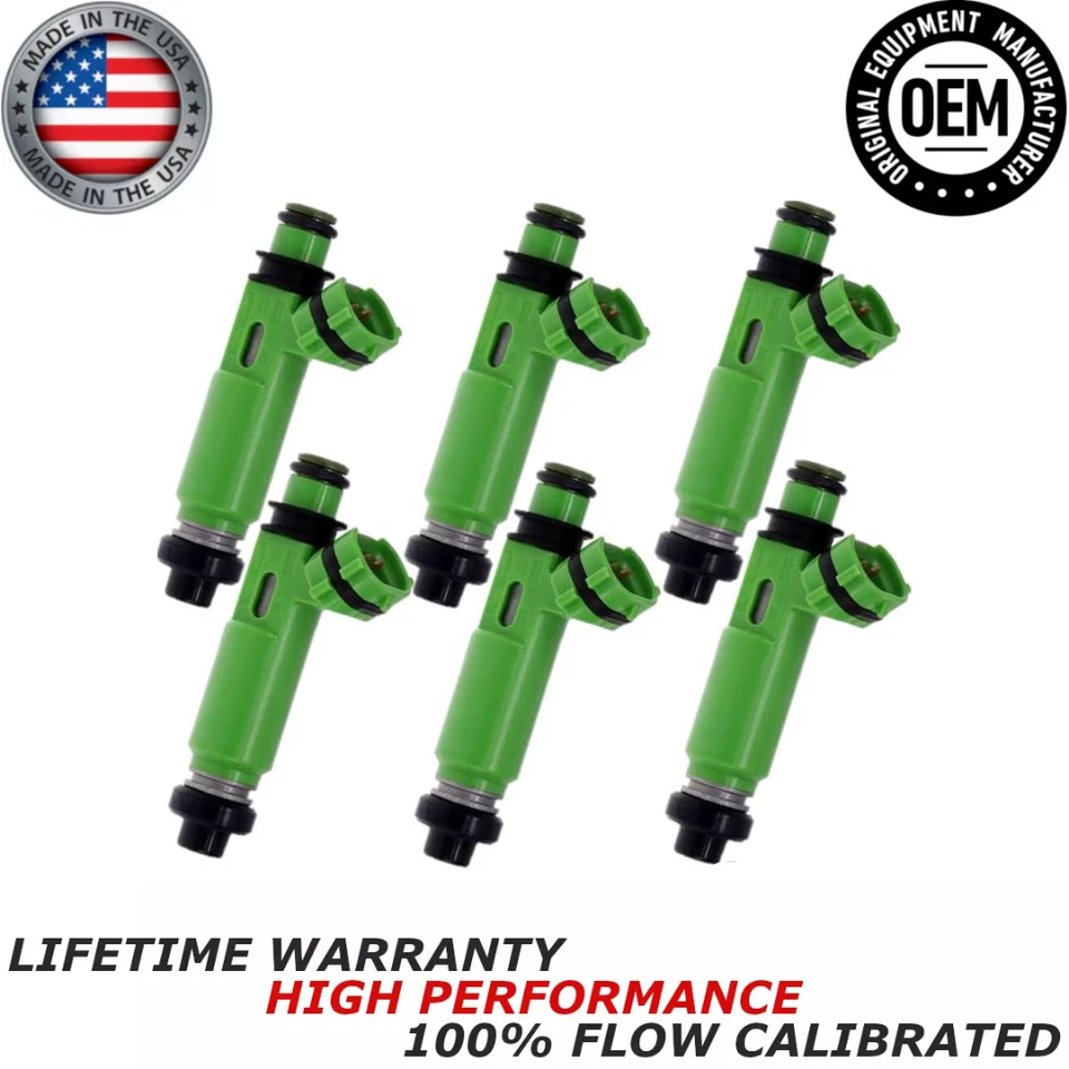 NUEVO x6 OEM DENSO INYECTORES DE COMBUSTIBLE PARA 1998-2003 Mitsubishi Montero Sport 3.0L Foto 1 de 4