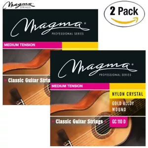 CONFEZIONE 2 Corde per Chitarra Classica Magma GC110D Lega Oro Media Tensione - Foto 1 di 1