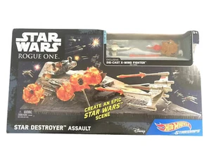 Hot Wheels Star Wars Toys Rogue One Star Destroyer Space Play Set X-Wing Kids - Picture 1 of 3