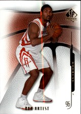2008-09 SP Authentic Houston Rockets Basketball Card #36 Ron Artest