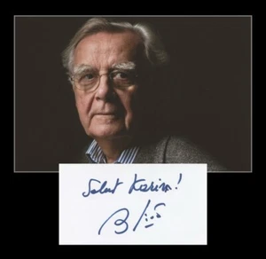 Bernard Pivot (1935-2024) - Journaliste & écrivain - Carte dédicacée + Photo - Bild 1 von 3