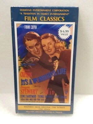 It's a Wonderful Life Film Classics VHS 1990 Christmas Movie SEALED - Image 1 of 2