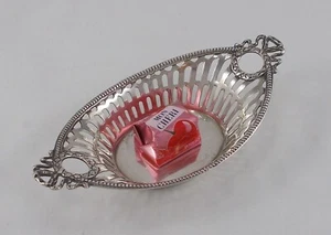 *RAR* Kleine Pralinenschale im Jugendstil mit Empire Dekor aus 835er Silber - Bild 1 von 14