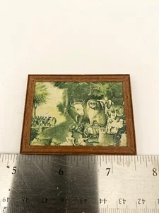 1:12 scale Vintage Miniature Dollhouse Painting Print - Picture 1 of 4