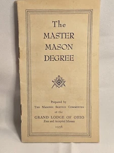 The Master Mason Degree Grand Lodge Of Ohio 1936 - Picture 1 of 6