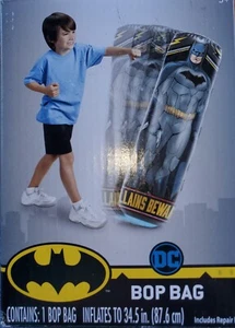 Batman Punching Bag for Kids - Inflatable Bop Bag 34.5" Tall *Open Box See Desc* - Picture 1 of 2