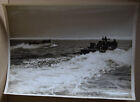 WW2 Original press PHOTO Royal Marines in landing craft during invasion exercise