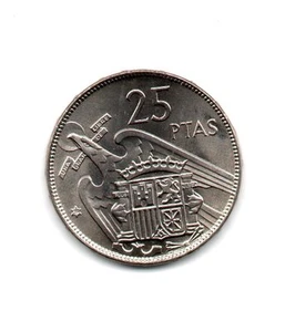 25 PESETAS ESTADO ESPAÑOL 1957 * 59 S/C. INTERESANTE. - Imagen 1 de 6