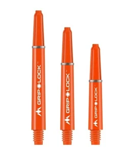 15 x Mission Griplock Darts Stems Medium Grip Lock Tough Nylon With Rings Orange - Picture 1 of 1
