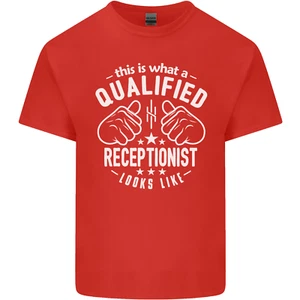 Un Qualified Recepcionista Looks Like Algodón Hombre Camiseta - Imagen 1 de 102