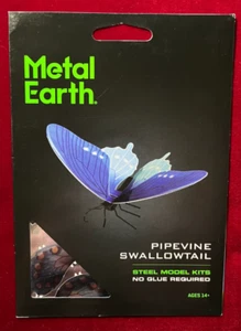 Fascinations Metal Earth - PIPEVINE SWALLOWTAIL BUTTERFLY - Kit Modelo 3D Hágalo Usted Mismo NUEVO - Imagen 1 de 3