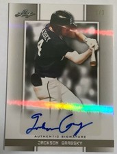 Jackson Grabsky 2019 Leaf Perfect Game National Showcase Auto Card #1/1