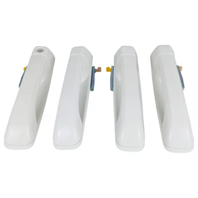 Manijas de puerta blancas brillantes (juego de 4) para Dodge Ram 1500.2500.3500 2012-2018 Foto 1 de 4