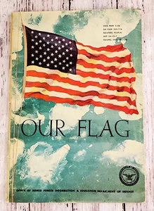 Vintage 1958 OUR FLAG Armed Forces Marine Corps Recruiting Booklet - America - Picture 1 of 9
