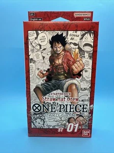 One Piece Card Game Starter Deck ST-01 STRAW HAT CREW English SEALED USA SELLER - Picture 1 of 3