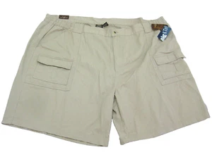 New GREAT NORTHWEST Men's (Size 52) Beige Cargo Walking Shorts 6 Pockets Cotton - Picture 1 of 4