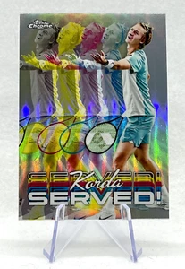 Sebastian Korda 2024 Topps Chrome Served! #SER-SK - Picture 1 of 2
