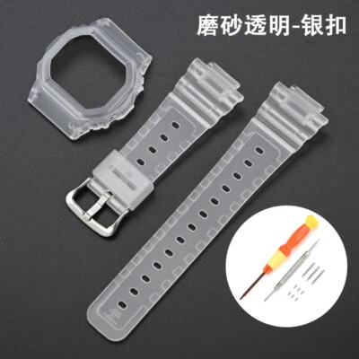 Силиконовый спортивный ремешок резиновый ремешок для часов + чехол для Casio DW*5610 DW-5610 - Изображение 1 из 4