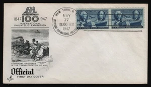 #947 3c Estampilla Postal Centenario-Par, Artesanía-Espectáculo Cancelar **CUALQUIER 5 = ENVÍO GRATUITO** - Imagen 1 de 1