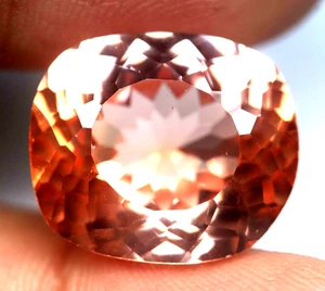 Piedra preciosa suelta de corte ovalado de zafiro Padparadscha natural certificado de 16,00 quilates - Imagen 1 de 7