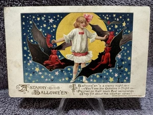 HALLOWEEN POSTCARD JOHN WINSCH C72 - Picture 1 of 2