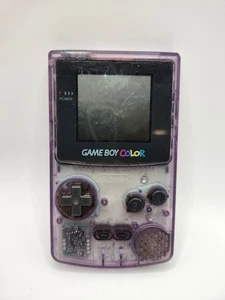Sistema portátil Nintendo Game Boy color púrpura atómico CBG-001 SIN CUBIERTA DE BATERÍA  - Imagen 1 de 10