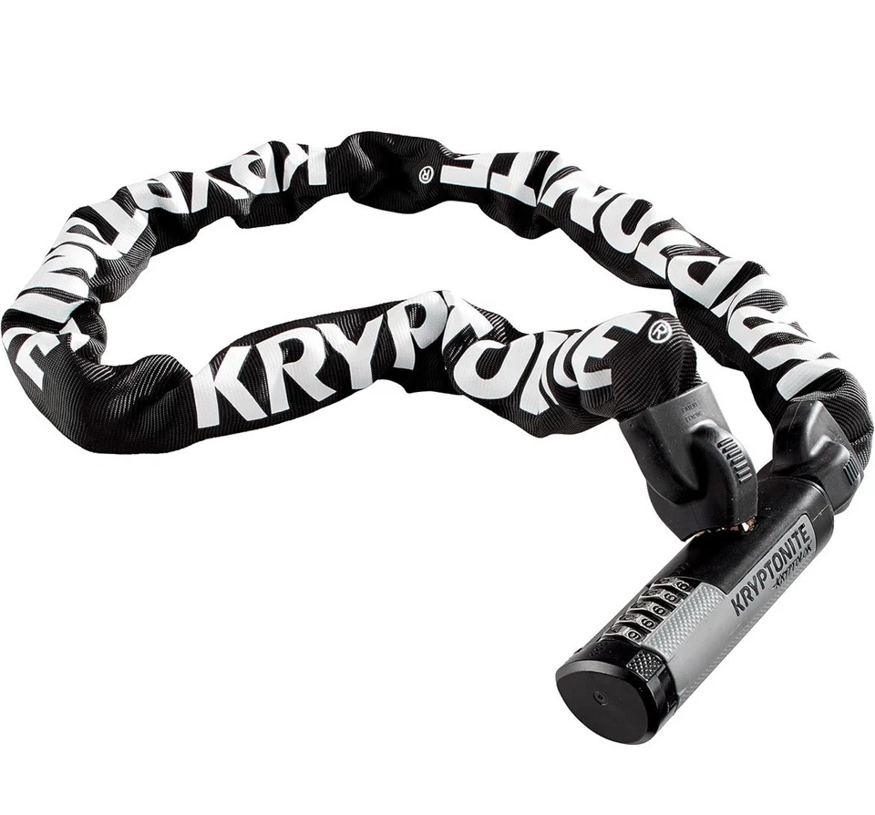 Kryptonite Kryptolok 912 Chain Lock With Combination Steel 120cm Length