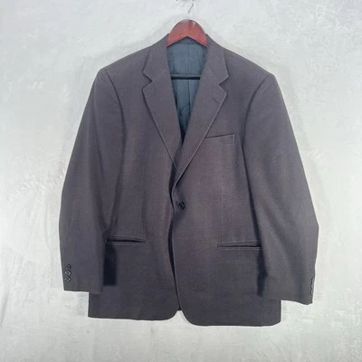 Chaqueta Tallia Uomo Hombres 42 Púrpura Gris Seda Lana Worsted Blazer Tessuto Dinero Antiguo Foto 1 de 4