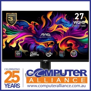 27" MSI MAG 271QPX QD-OLED E2 QHD 240Hz Gaming Monitor - Picture 1 of 2