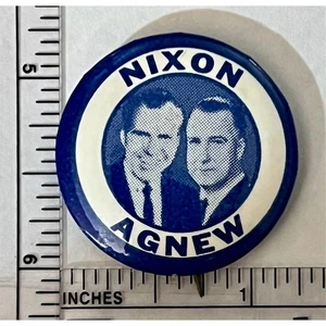 Vintage 1968 Nixon Agnew Campaign Button Pinback Abzeichen - Bild 1 von 2
