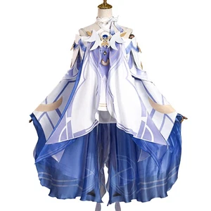 Anime Genshin Impact Columbina Anzug Kleid Kleidung Rock Cosplay Kostüm Outfit - Bild 1 von 24